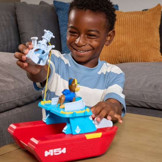 Imagine PATRULA CATELUSILOR SET PATRULA PE MARE FIGURINA SI VEHICUL MARITIM