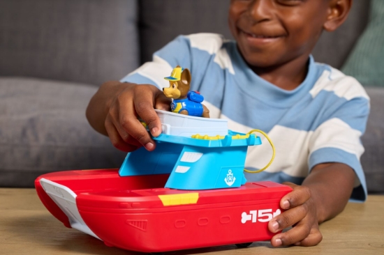 Imagine PATRULA CATELUSILOR SET PATRULA PE MARE FIGURINA SI VEHICUL MARITIM