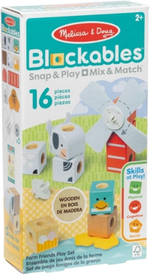 Imagine MELISSA AND DOUG SET DE CONSTRUCTIE PRIETENII DE LA FERMA