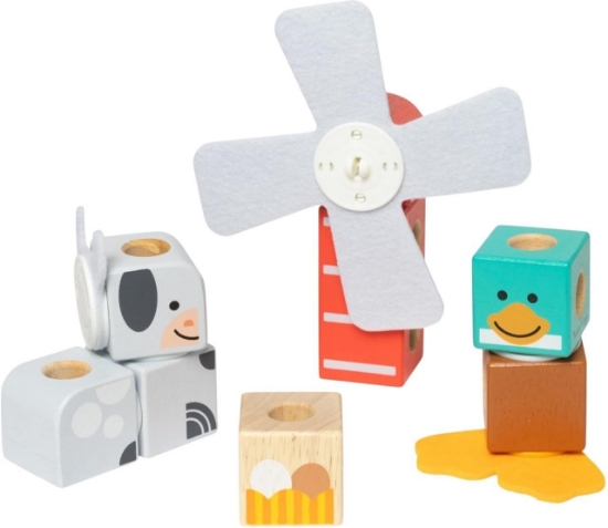 Imagine MELISSA AND DOUG SET DE CONSTRUCTIE PRIETENII DE LA FERMA