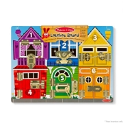 Imagine MELISSA AND DOUG SET DE INVATARE PLACA CU ZAVOARE DIN LEMN
