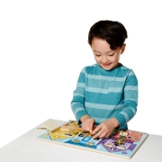 Imagine MELISSA AND DOUG SET DE INVATARE PLACA CU ZAVOARE DIN LEMN