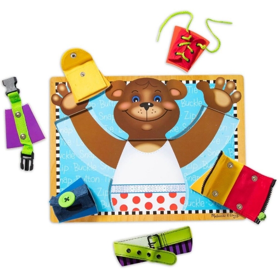 Imagine MELISSA AND DOUG SET DE JOACA ABILITATI DE BAZA DIN LEMN