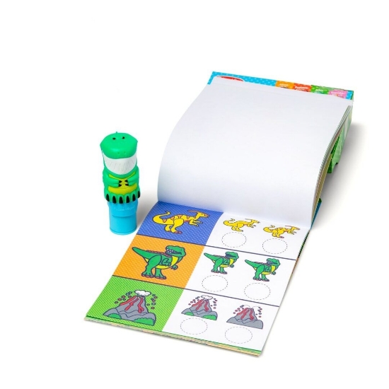 Imagine MELISSA AND DOUG STICKER WOW SET DE JOACA AUTOCOLANTE SI STAMPILA DINOZAUR