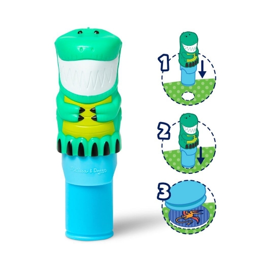 Imagine MELISSA AND DOUG STICKER WOW SET DE JOACA AUTOCOLANTE SI STAMPILA DINOZAUR