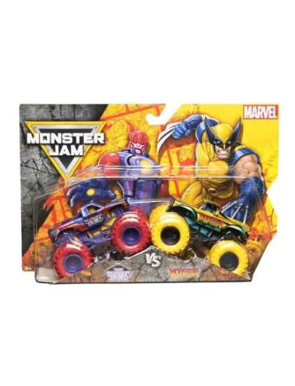 Imagine  MONSTER JAM SET 2 MASINUTE METALICE THE SENTINELS VS WOLVERINE SCARA 1 LA 65