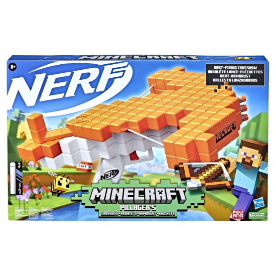 Imagine NERF BLASTER MINECRAFT PILLAGERS CROSSBOW
