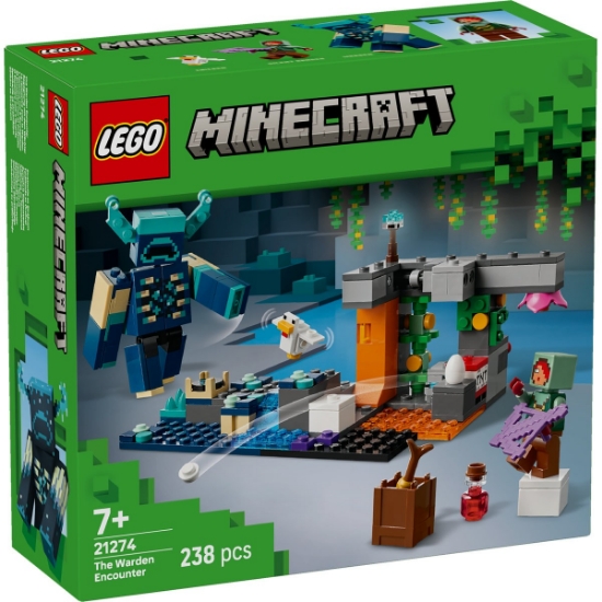 Imagine LEGO MINECRAFT INTALNIREA CU TEMNICERUL 21274
