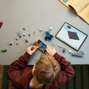 Imagine LEGO MINECRAFT INTALNIREA CU TEMNICERUL 21274