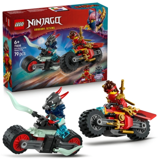 Imagine LEGO NINJAGO CURSA DE VITEZA CU MOTOCICLETA LUI KAI 71838 