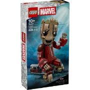 Imagine LEGO MARVEL GROOT IN UNIFORMA RAVAGER 76341