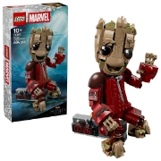 Imagine LEGO MARVEL GROOT IN UNIFORMA RAVAGER 76341