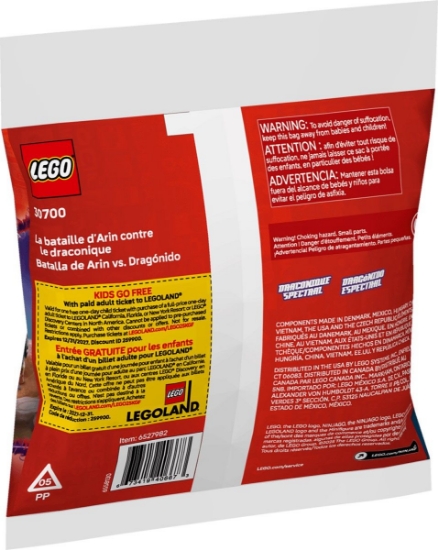 Imagine LEGO NINJAGO BATALIA DINTRE ARIN SI DRAGONIAN 30700