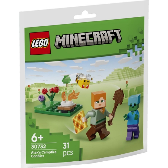 Imagine LEGO MINECRAFT CONFLICT LA FOCUL DE TABARA AL LUI ALEX 30732