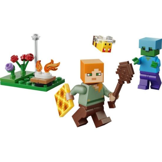 Imagine LEGO MINECRAFT CONFLICT LA FOCUL DE TABARA AL LUI ALEX 30732