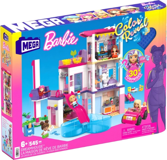 Imagine BARBIE MEGA BLOKS SET DE JOACA DREAMHOUSE BARBIE COLOR REVEAL 