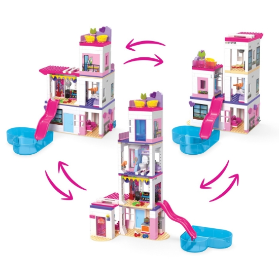 Imagine BARBIE MEGA BLOKS SET DE JOACA DREAMHOUSE BARBIE COLOR REVEAL 