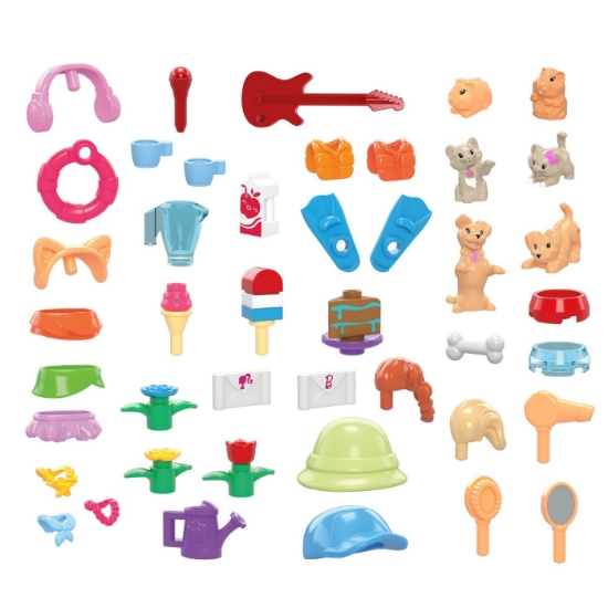 Imagine BARBIE MEGA BLOKS SET DE JOACA DREAMHOUSE BARBIE COLOR REVEAL 