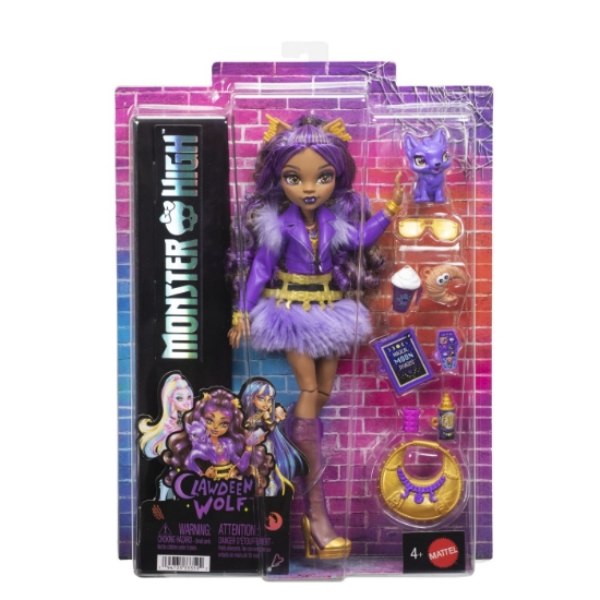 Imagine MONSTER HIGH PAPUSA CLAWDEEN WOLF CU ACCESORII