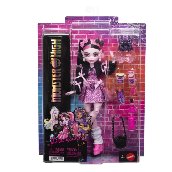 Imagine MONSTER HIGH PAPUSA DRACULAURA CU ACCESORII