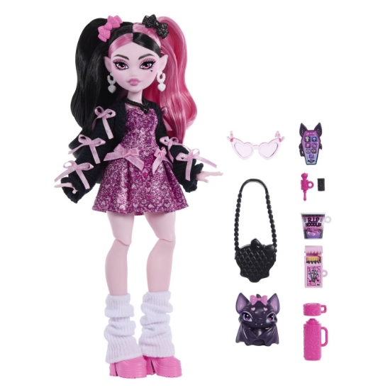 Imagine MONSTER HIGH PAPUSA DRACULAURA CU ACCESORII