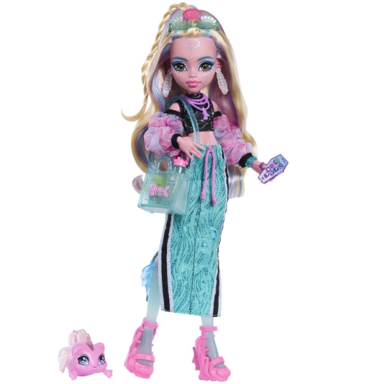 Imagine MONSTER HIGH PAPUSA LAGOONA BLUE CU ACCESORII