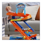 Imagine HOT WHEELS CITY TRANSFORMAREA GARAJULUI DE CASCADORII CU MASINUTA INCLUSA