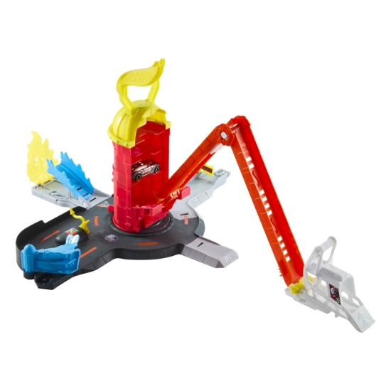 Imagine HOT WHEELS CITY SET DE JOACA SUPER STATIE DE POMPIERI CU MASINUTA INCLUSA