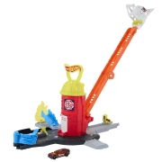 Imagine HOT WHEELS CITY SET DE JOACA SUPER STATIE DE POMPIERI CU MASINUTA INCLUSA