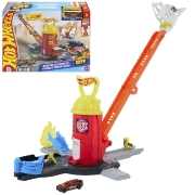 Imagine HOT WHEELS CITY SET DE JOACA SUPER STATIE DE POMPIERI CU MASINUTA INCLUSA