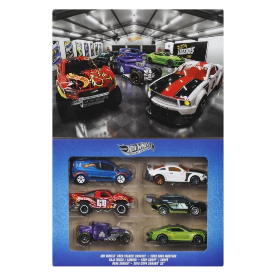 Imagine HOT WHEELS LEGENDS SILVER SERIES LEGENDS SET 6 MASINUTE METALICE