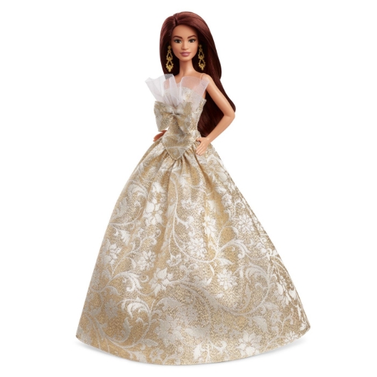 Imagine BARBIE SIGNATURE PAPUSA BARBIE BRUNETA DE SARBATORI 2025