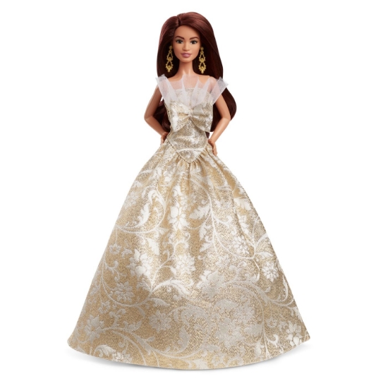 Imagine BARBIE SIGNATURE PAPUSA BARBIE BRUNETA DE SARBATORI 2025