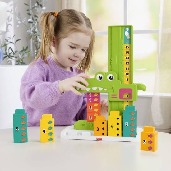 Imagine FISHER PRICE JUCARIE EDUCATIVA ALIGATOR STIVUIBILA