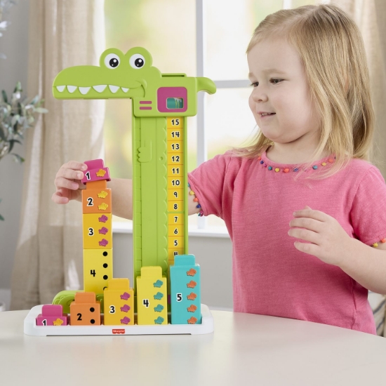 Imagine FISHER PRICE JUCARIE EDUCATIVA ALIGATOR STIVUIBILA