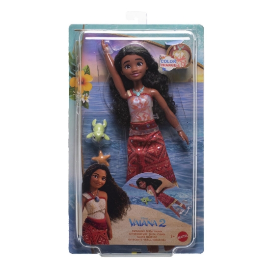 Imagine DISNEY VAIANA 2 COLOR CHANGE SET PAPUSA VAIANA INNOT CU ACCESORII