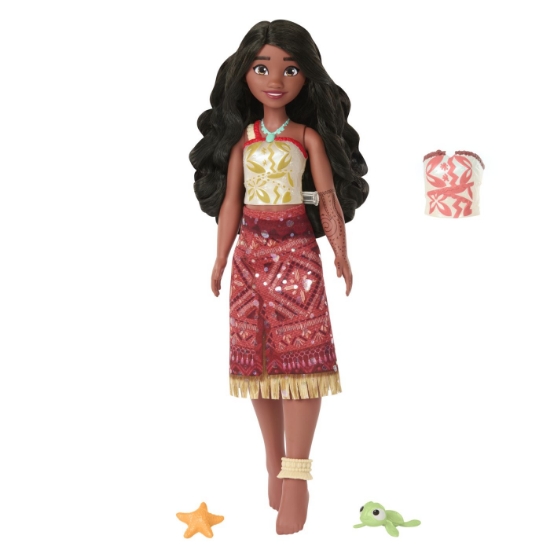 Imagine DISNEY VAIANA 2 COLOR CHANGE SET PAPUSA VAIANA INNOT CU ACCESORII