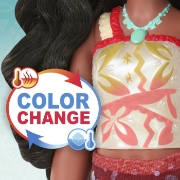 Imagine DISNEY VAIANA 2 COLOR CHANGE SET PAPUSA VAIANA INNOT CU ACCESORII