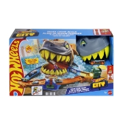 Imagine HOT WHEELS CITY PISTA DE CURSE PLAJA RECHINULUI CHOMP CU MASINUTA INCLUSA