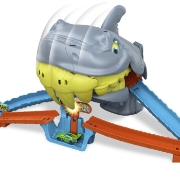 Imagine HOT WHEELS CITY PISTA DE CURSE PLAJA RECHINULUI CHOMP CU MASINUTA INCLUSA