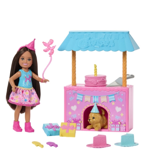 Imagine BARBIE FAMILY AND FRIENDS SET CLUBUL LUI CHELSEA ZI DE NASTERE