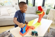 Imagine HOT WHEELS MONSTER TRUCK SET DE JOACA PISTA INVINGE SARPELE URIAS CU MASINUTA BONE SHAKER INCLUSA