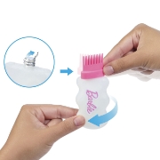 Imagine BARBIE SET PAPUSA BARBIE CU PAR STRALUCITOR CURCUBEU SI ACCESORII 