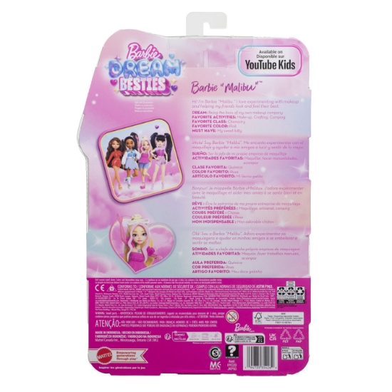 Imagine BARBIE DREAM BESTIES PAPUSA BARBIE MALIBU CU ACCESORII 