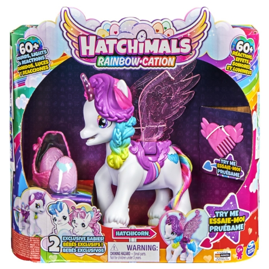 Imagine HATCHIMALS UNICORNUL CU ARIPI MAGICE