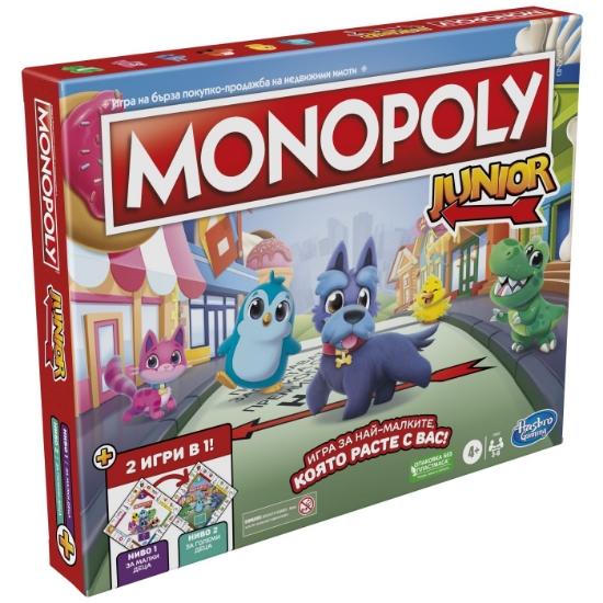 Imagine MONOPOLY JOC MONOPOLY JUNIOR 2 IN 1 IN LIMBA BULGARA