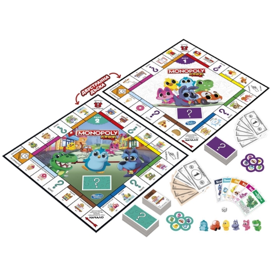 Imagine MONOPOLY JOC MONOPOLY JUNIOR 2 IN 1 IN LIMBA BULGARA