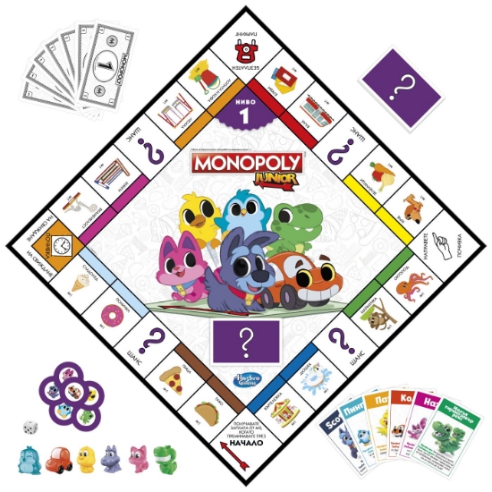 Imagine MONOPOLY JOC MONOPOLY JUNIOR 2 IN 1 IN LIMBA BULGARA