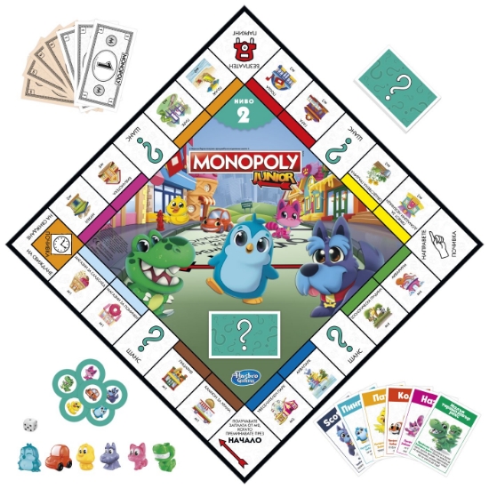 Imagine MONOPOLY JOC MONOPOLY JUNIOR 2 IN 1 IN LIMBA BULGARA