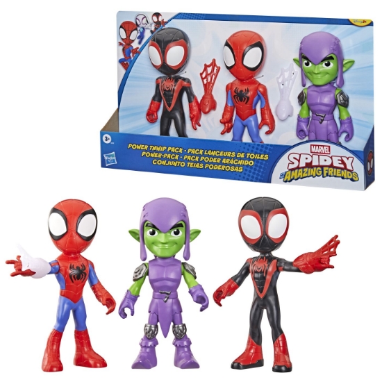Imagine SPIDEY SI PRIETENII LUI UIMITORI MARVEL SET 3 FIGURINE SI ACCESORII